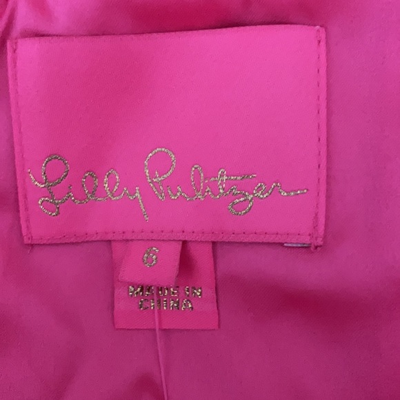 Lilly Pulitzer Allyson Pink Lace Dress - 6 - Picture 7 of 13